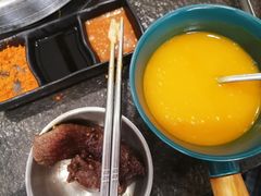石锅南瓜粥-芝士牛炭火烤肉