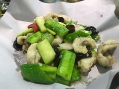 巴鱼炒胜瓜-飞尝蚝·顺德菜·鱼生(顺德总店)
