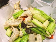 巴鱼炒胜瓜-飞尝蚝·顺德菜·鱼生(顺德总店)