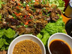 吊炉烤羊腿-義聚德·清真铜锅涮羊肉·烧烤(河东店)