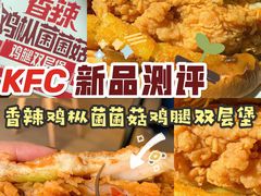 香辣鸡枞菌菌菇鸡腿双层堡-肯德基(南五店)