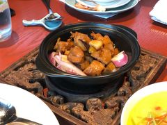 砂锅菌菇山村鸡-镇江苏宁万豪酒店-苏筵中餐厅