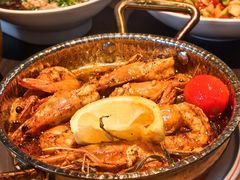 橄榄油蒜香煎虾-庐灶江南·江南菜·四合院Bistro(东直门雍和宫·原华侨宾馆店)