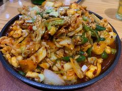 辣炒鱿鱼-全州豆芽汤饭