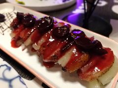 香煎鸭胸配烤菠萝黑樱桃汁-陌上花儿·音乐西餐吧(和平店)