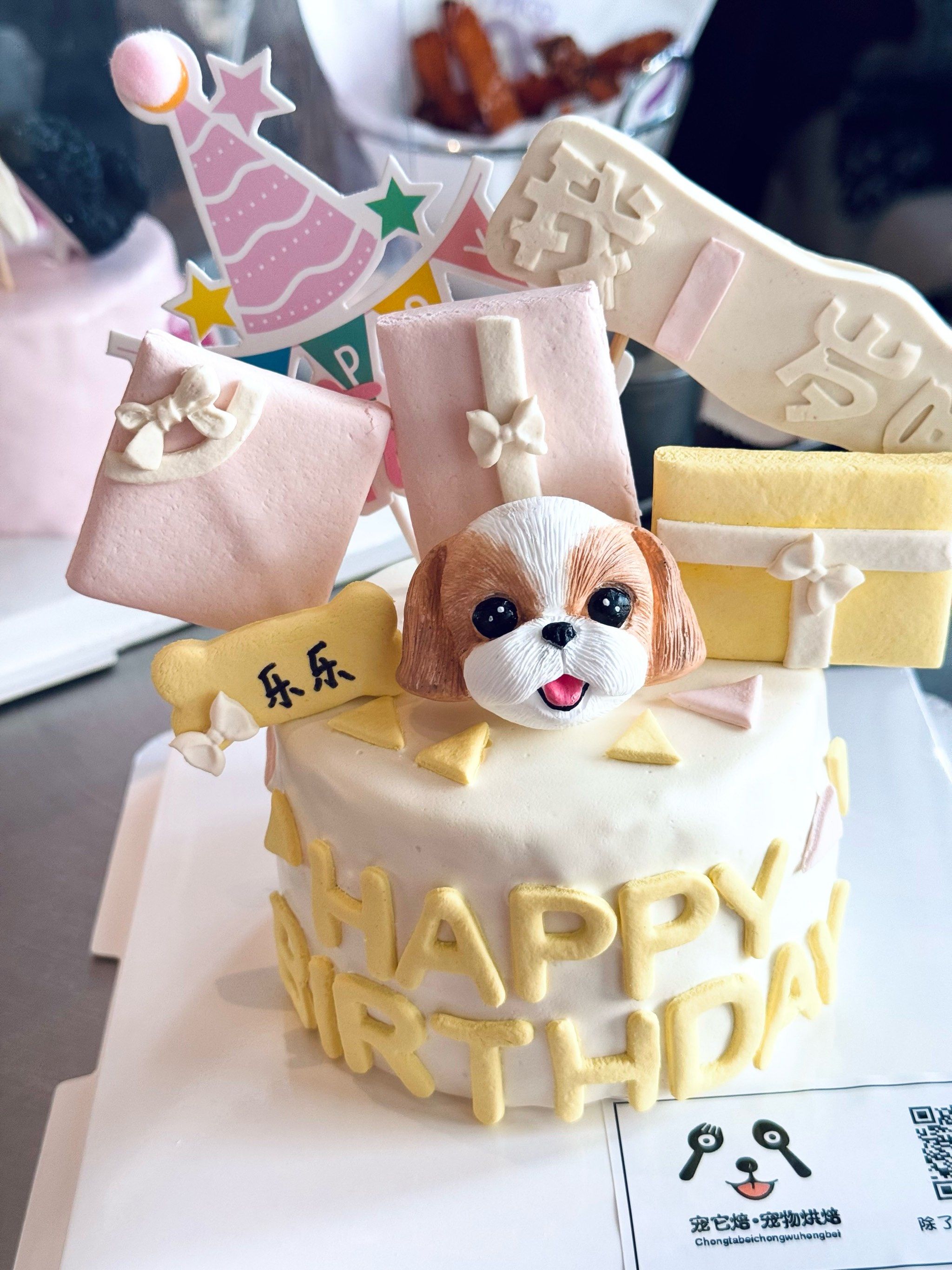 生日趴的狗狗