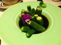 白灼秋葵-卯时·龙光雅宴·精致锡帮菜(惠山古镇店)