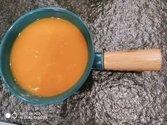 石锅南瓜粥-芝士牛炭火烤肉