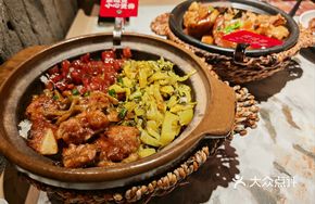 Steamed Rice with Ribs and Chinese Sausage