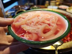 鸭肠-王婆乔鲜鱼自助火锅(蜀汉路店)