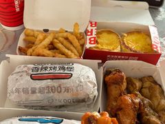 香辣鸡腿堡-百富烤霸 烤鸡汉堡(长江路店)