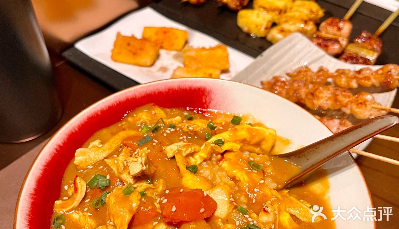 万达这家烧鸟店!好有情调…. 好好吃