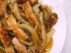 洋葱猪扒饭(炒底)-好好滋味茶餐厅