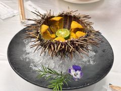 生吃活海胆-品海楼·大连海胆锅贴馆(东港店)