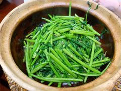 啫啫虾酱空心菜-熠盛粤味(永康路店)