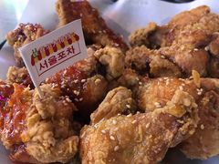 甜辣酱拼盘炸鸡-Meet Sun韩式大排档(五一广场7MALL店)