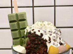 抹茶生乳かき氷-WONDER ICE 萬得冰田(建設路总店)