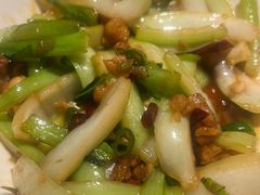 油渣炒菜梗-乡村井冈·乡野江西菜(黄龙店)