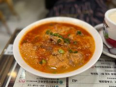 鲜牛肉蕃茄蛋花公仔面-旺记冰室(九龙中心大厦店)