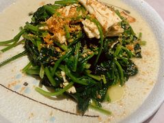 红根菠菜炒鲜腐竹-船歌·鱼水饺青岛菜(闽江二路店)