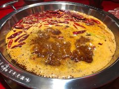 谭鸭血经典红锅-谭鸭血老火锅(图书馆店)