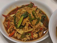火腿炒农家豆腐皮-辣公子·千岛湖私房菜(滨江店)