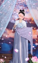 -后宫·古装汉服京剧儿童亲子全家福摄影