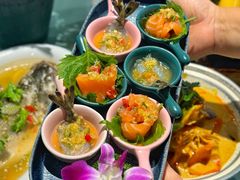 泰式生腌三文鱼拼虎虾-米泰芒·东南亚料理(体育西店)