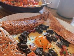 鸡蛋蘑菇熏肉荞麦可丽饼-RAC BAR(安福路店)