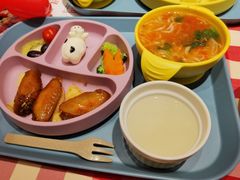 酸汤挂面烤鸡翅儿童餐-西贝(东城万达广场店)