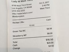 账单-Lady M Cake Boutique(W 3rd St)