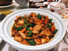 泡饭吃的辣椒炒肉-佳兰雅序融合菜(高新店)