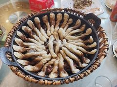 大公鸡粘卷子-华盛园卷子王农家菜水库鱼