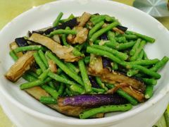 子苏炒豆角茄-台山美食一绝阿四台山黄鳝饭(阿四创作店)