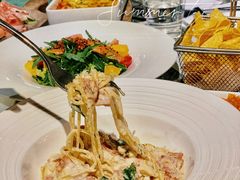 奶油培根面-at cafe 意大利餐厅(集美店)