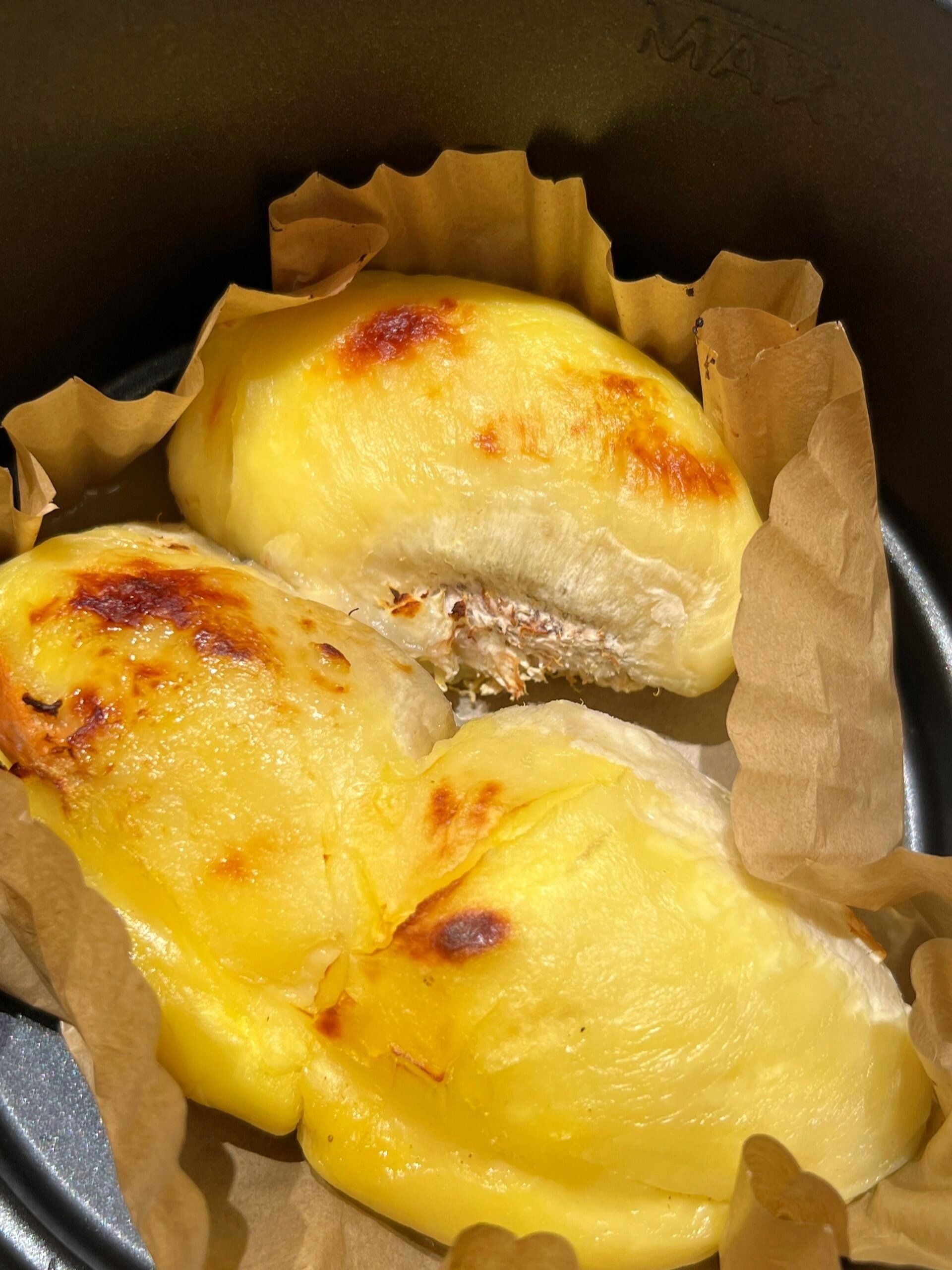 get榴莲新吃法!有空气炸锅的可以试试!