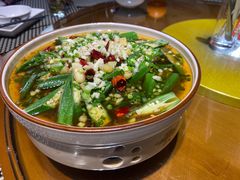 炒秋葵-太平小镇主题餐厅徽宴府