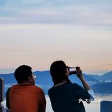 中秋赏月指南｜塘朗山夕阳·晚霞·红月؏؏☝ᖗ乛◡乛ᖘ☝