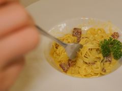 意式经典熏肉蛋汁意面-casamosaico卡萨马可意大利餐厅