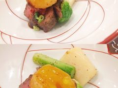 和牛配天妇罗蛋黄-九献创意菜·牛排料理(亮马河花园店)