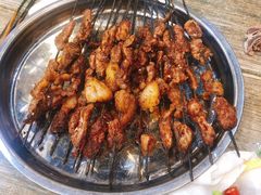 生烤羊肉串-大胡子烤羊肉清真(天海夜市总店)