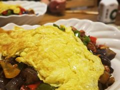 茄子肉丁小公鸡双拼拌面-文三里屯面馆(三里屯店)