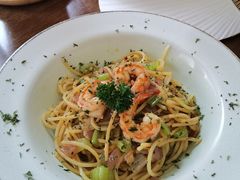 鲜虾蒜辣意面-小食院简餐厅