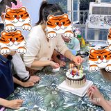 奶油也是用的动物奶油，因为自己之前也是做蛋糕的