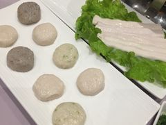 鱼滑虾滑三色小拼盘-鼎鼎香·港式火锅(北京SKP店)