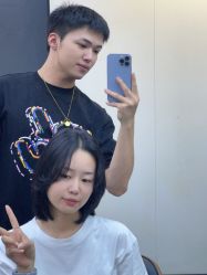 -藤野造型专业烫染接发