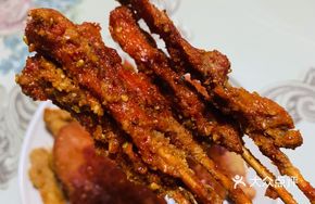 Fried Pork Tenderloin Skewers