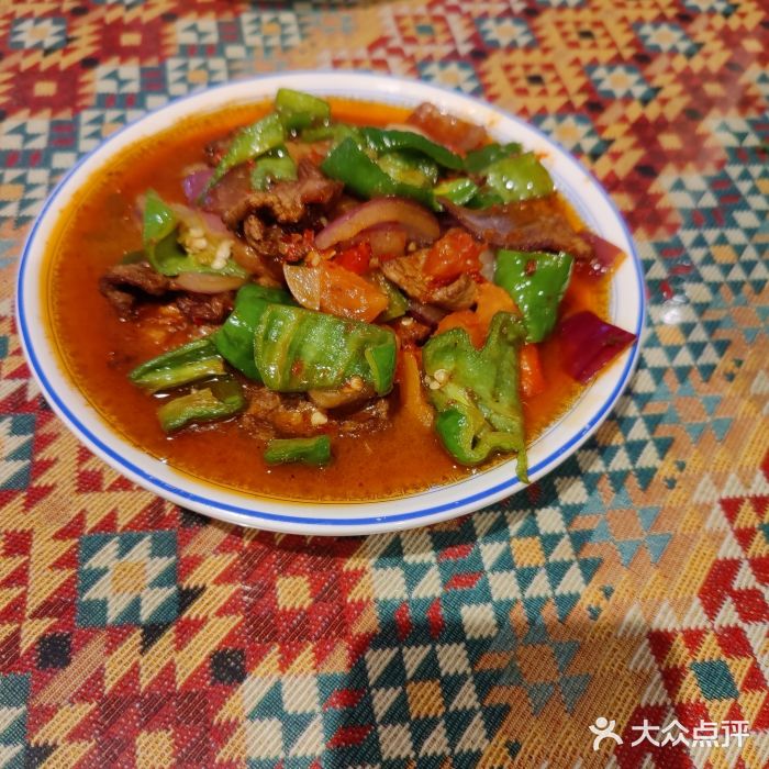 羊巴道新疆菜·清真(上梅林店)过油肉拌面图片