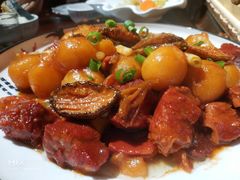 -东来菜馆•手抓海鲜家常菜•海鲜锅贴(鸽子窝店)