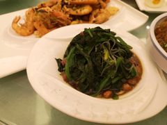 浇汁菠菜-福禄财东北菜(珠江帝景店)